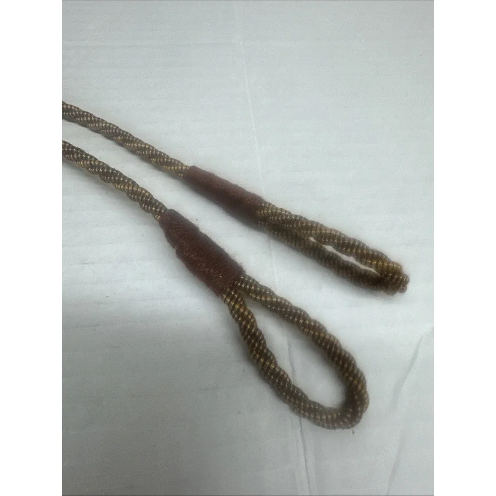 Vintage Tie Backs With Tassel Set Of 2 Bronze Beaded